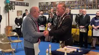 65 Year Masonic Service Award Presented to Brother Joseph Maddux on 12.13.25