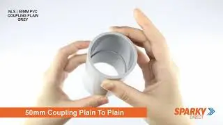 NLS | 50MM PVC COUPLING PLAIN GREY