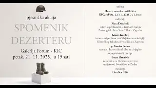 Dezerterstvo kao etički čin / Tribina / KIC 22. 11. 2025.