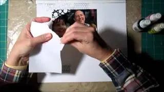 Scrapbooking Process Gesso, Mist and Punches