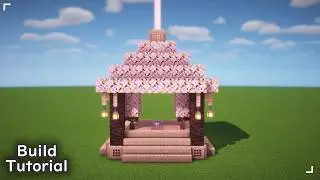 🌸 Cherry Blossom Beacon World Spawn 🛖 | Minecraft Build Tutorial