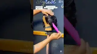 LAYERED BOB WIG STYLING TUTORIAL #gluelessfrontal #wigs #hairstyle #shortwig #hairtutorial