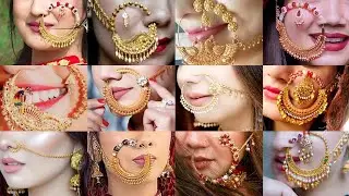 Latest Lightweight Gold Nose Ring Designs  Beautiful सोने की नथ डिज़ाइन 2025 New Gold bridal Nathiya