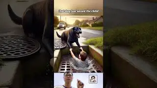 An Abandoned Dog Becomes a Brave Hero #dog #lovedog #ai #shorts