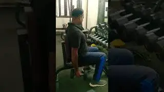 Never give up - fitness vs age , weightloss journey - Seated hammer curls.