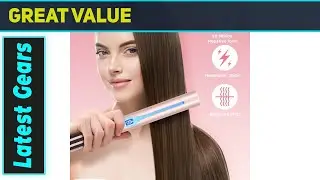 IG INGLAM Titanium Flat Iron Hair Straightener Best Infrared 1 Inch Styling Tool