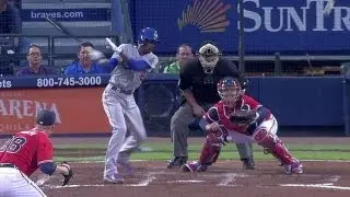 LAD@ATL: Gordon plates the first run of the game