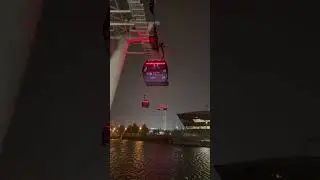 Rainy day and London cable car | #london #londonlife #cablecar #rainyday #view #uk #nightlights