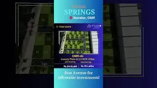 Chennai OMR la Our property, #staarhomes #serasasprings #serasa #chennaiproperties