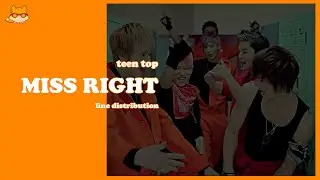 Line Distribution: Teen Top - Miss Right