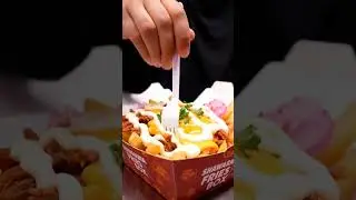 🍟🔥 Ultimate Shawarma Fries Box ASMR | Cheesy Loaded Street Snack from Riyadh 🍗