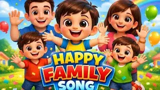 «Хушхаал Париваар Ка Ган 👨‍👩‍👦‍👦 | Детская песня из 3D-мультфильмов | Семейные песни для детей, р...