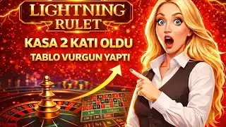LİGHTNİNG RULET KASA 2 KATI OLDU TABLO VURGUN YAPTI #rulet #roulette #casino 