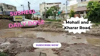 Mohali & Kharar Roads After Heavy Barish | Road Conditions & More | Susheel Daily Dosee