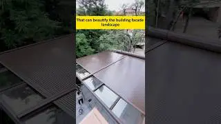 That can beautiful the building facade landscape 🫢#foryou #aluminium #youtube #roof #home #shutter