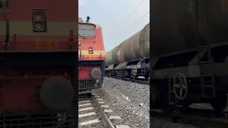 Wap4 vs diesel train wheel sound #railway #railwaycontent #train #tracksounds #locopilot #ytshorts