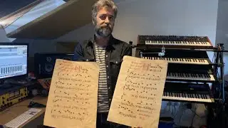 Gregorian Chant: Original manuscript + notation