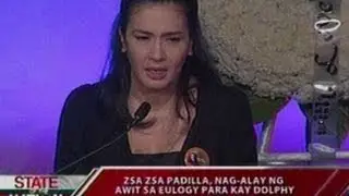 SONA: Zsa Zsa Padilla, nag-alay ng awit sa eulogy para kay Dolphy