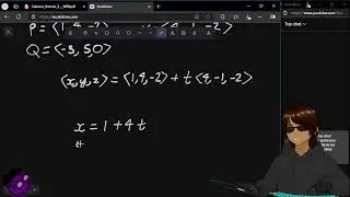 Defining line in 3d using parametric equation