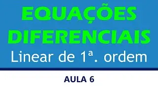 Solução de uma equação diferencial linear de primeira ordem de coeficientes constantes