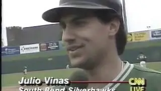 1994 South Bend Silver Hawks CNN Jeff Flock Covers MLB Strike John Tull  Julio Vinas