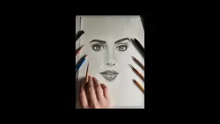 Drawing Lily Collins #drawing #1.....