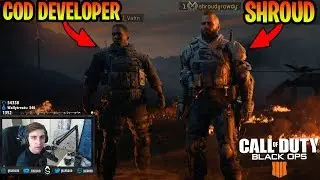 Shroud Plays CoD Blackout With CoD Developer!