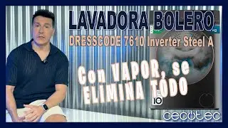 LAVADORA BOLERO DRESSCODE  7610 Inverter Steel A de CECOTEC con 7 kg de Carga.