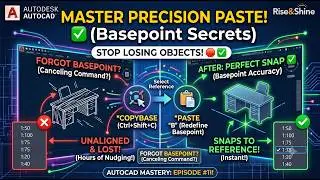 AutoCAD Mastery #11 The Pro Way to Copy & Paste Basepoint Secrets
