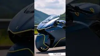 The Ferrari Hyperion Rides Concept Motorcycle #ferrari #motorcycle #shorts