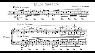 Leopold Godowsky - Etude Macabre (for left hand alone and for two hands) (Scherbakov)