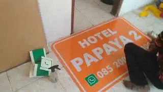 Pemasangan Sticker Neon Box