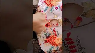 new neck design cutting and stitching| drop cutwork neck design#stitching #ytshorts #viral