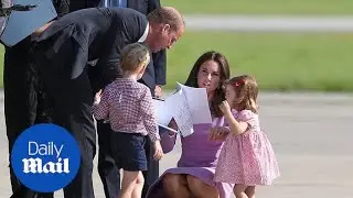 The Duke and Duchess of Cambridge's visit to Germany and Poland in 60 seconds - Daily Mail