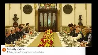 India and Spain condemn terrorism in a meeting in Gujarat