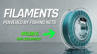WORLD FIRST NYLON 6 FILAMENTS POWERED BY FISHING NETS | -98% CO2 impact | 3D PRINTING