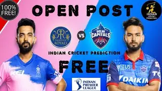 IPL 2020 30th Match Prediction | DC VS RR 30th Match | IPL 2020 Dream 11 Cricket | 100% Sure Report