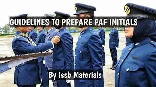 Guidelines to Prepare Initial Computerized Test of PAF Branches(Gdp,CAE,AD,LOG,A&SD) By IMs
