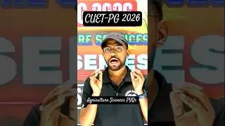 CUET PG AGRICULTURE SCIENCE PYQ SERIES 😍 #cuetpgagriculture #shorts