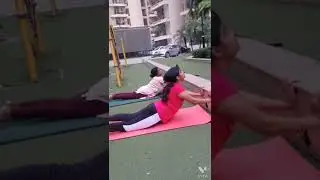 mindful yoga with meenu. Deep Back bend workout with the support.