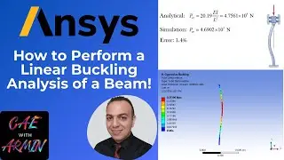 Ansys Tutorial Buckling: Linear Buckling of a Beam | Analytical & Simulation!