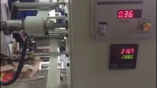 Large hot melt adhesive hookloop self-adhesive glue hook and loop tape gluing machine