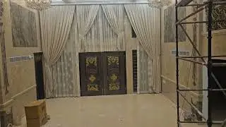 Motorized curtains for long silling 
