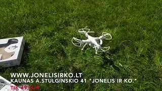 Radijo bangomis valdomas Dronas Large Virtual Reality Quadcopter