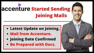 Accenture Latest Joining Update || Accenture Confirmed Joining Date