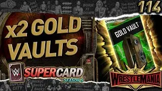 TWO GOLD VAULT FUSIONS! THREE WRESTLEMANIA 35 PULLS! WWE SUPERCARD S5 #114
