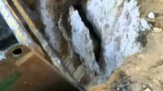 Microtunneling 650mm dia breakthrough Limestone in Yanchep WA, rock roller iseky
