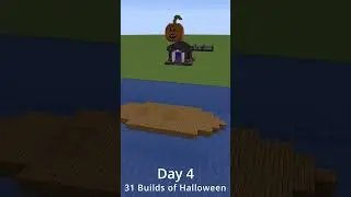 31 Days of Minecraft Halloween Builds: Day 4 - Pirate Ship  #minecraft #halloween #shorts
