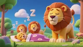 🦁 Sleepy Lions Go Toot-Toot | Nursery Rhymes & Kids Songs