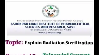 Radiation Sterilization |PYQ | SEM 3| B. PHARMACY| Microbiology